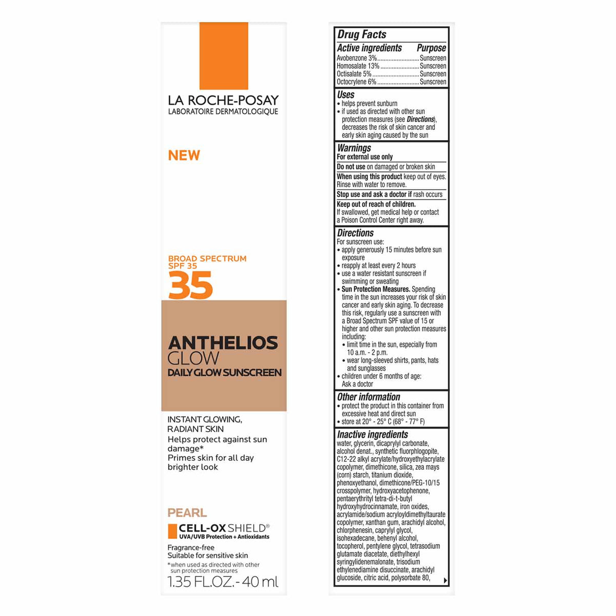 Anthelios Glow Face Sunscreen SPF 35